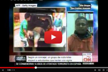 En video: Wilmer Zabaleta cuenta a CNN versión de los presentes en el asesinato de Daniel Tinoco