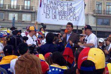 ¡GRANDE! Ex presidente de Perú Alan García se unió a protesta contra Maduro en Madrid (+Fotos)