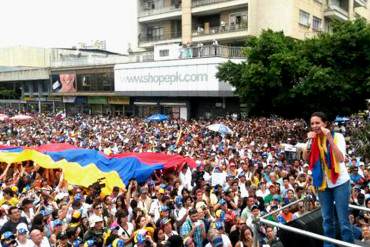 María Corina Machado desde plaza Brión: «No me van a parar, iré a la AN»