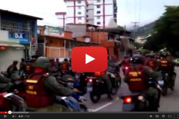 ¡ATENTOS! Guardia del Pueblo llegó a Mérida para militarizar y reprimir las calles (+Video)