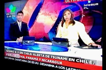 ¡INCREÍBLE! Por error Telesur informa de «alerta de Tsunami» en Bolivia (país sin mar) + FOTO