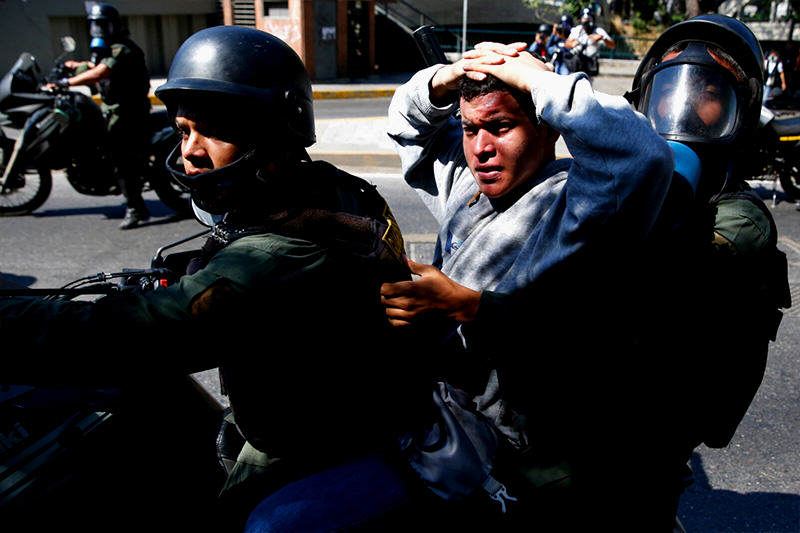 protesta venezuela bello monte detenidos gnb