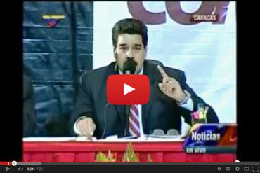 ¡DICTADOR SIN MODALES! Maduro eructa en pleno discurso y no se disculpa (+ Video)