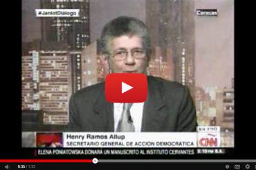 Henry Ramos Allup: «Si el segundo diálogo no es televisado no se hará» (+ Video)