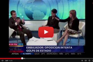 ¡VOLÓ LOS TAPONES! Embajador de Venezuela en República Dominica perdió el control en entrevista (Video)