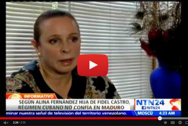 ¡REVELADORAS DECLARACIONES! Los Castro no confían en Maduro, asegura hija de Fidel (Video)