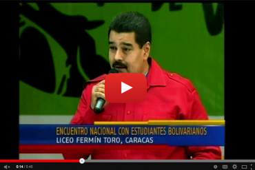 Maduro: «Diosito y Chávez soplaron las nubes y raaa… llegó la lluvia» (+Video)