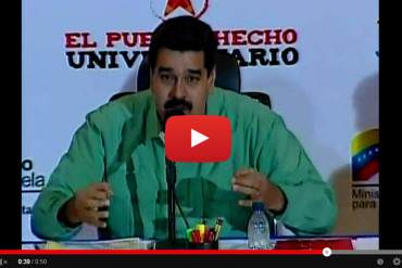 Maduro: «Hay gente en el mundo que cree que en Venezuela existe una dictadura terrible»