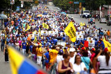 ¡CON TODO! Así se hizo sentir la oposición en marcha del Día del Trabajador #1M (+ Fotos)