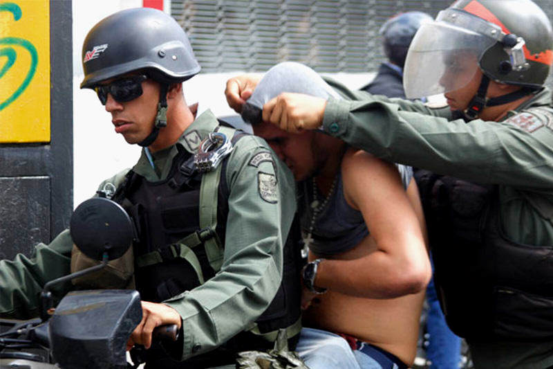 detenidos protestas GNB