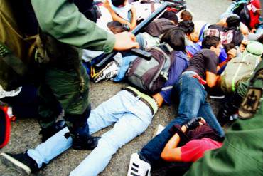 ¡BRUTAL! Así fue la represión y detención masiva en Los Palos Grandes este #14M (Fotos + Lista)