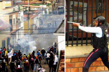 ¡BRUTAL! Así fue la represión de la PNB a manifestantes en Táchira este #28M (+fotos)