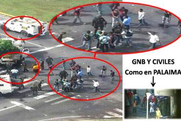 ¡DESASTRE! GNB y colectivos atacan a manifestantes en Puerto Ordaz este #12Jun (Fotos)