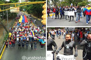 ¡LUCHA INDETENIBLE! Así avanza la «Marcha de Los Valientes» rumbo a la Plaza Alfredo Sadel