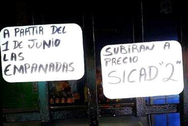 ¡AH BUENO! No solo son los boletos aéreos, las empanadas también se adaptarán a tasa Sicad II (+Foto)