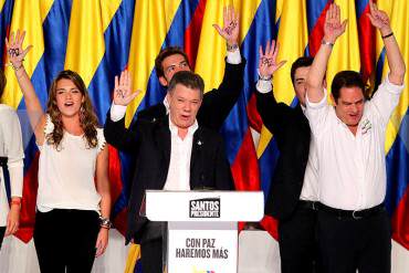 ¡PRESIDENTE REELECTO! Santos gana las elecciones con 50,90% de los votos