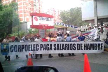 ¡AY JESSE! Trabajadores vuelven a protestar por «salarios de hambre» que da Corpoelec