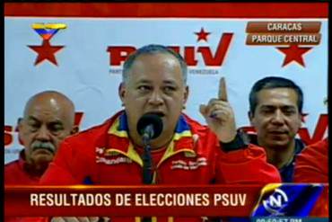 ¡EL FRAUDE! Diosdado anuncia resultados y asegura que 7.632.606 chavistas votaron