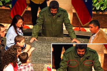 ¡COMO NADIE LE PARA PELOTAS…! Maduro se manda a hacer chaqueta militar de JEFE!