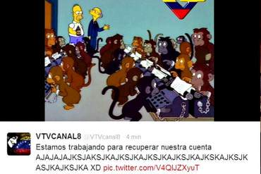 ¡JAJAJA, BUENÍSIMO! Hackean cuenta en Twitter del canal VTV (+ Foto)