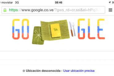 ¿INDEPENDENCIA EN VENEZUELA? Las hallacas y el tricolor invaden el doodle de hoy