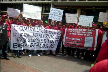 ¡ROJOS CONTRA MADURO! Trabajadores de PDVSA protestan en Caracas (+ Fotos)