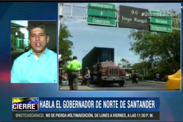 Gobernador colombiano LE DA CON TODO a Maduro por cierre de frontera: “No era el camino”