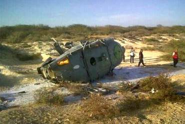 Helicóptero de la FANB cayó cerca del aeropuerto de Paraguaná con cuatro militares (+Fotos)