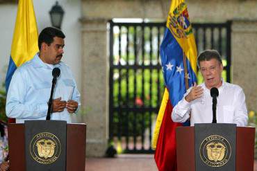 ¡CONTINÚA EL TOMA Y DAME! Duro choque verbal entre Santos y Maduro por tema de frontera