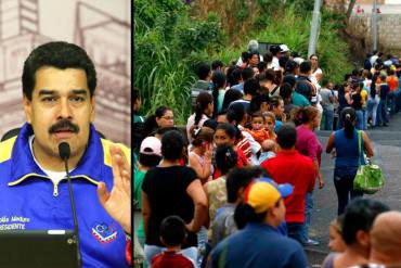 ¡EL COBARDE SE SACUDE EL MUERTO! «Las colas no son solamente culpa de Maduro», dice Nicolás