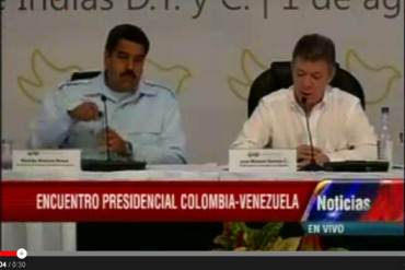 ¡JAJA, TREMENDO PELÓN! Santos confunde a Maduro con el «Supremo Chávez» (+ Video)