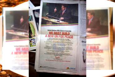 ¡DESESPERADO! Maduro gastó 300 mil DÓLARES en anuncio en el NY Times por chasco en la ONU