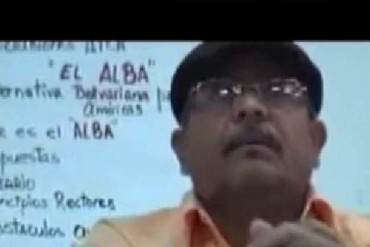 ¡EL COLMO! Profesor chavista asegura que le gusta la corrupción: «Sin ella no hay revolución» (Video)