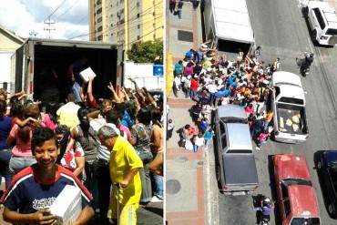 ¡REINA LA NECESIDAD Y LA ANARQUÍA! Saquean camión de medicinas en Barquisimeto (+Fotos)