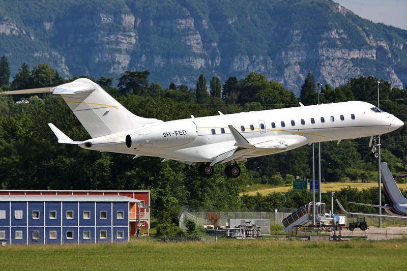 Jet Bombardier Global 7000 siglas 9H–FED NarcoJet Avion Privado