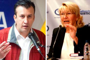 ¡CHILLAN POR SUS VERDES! El Aissami, junto a Ortega Díaz, califica de «infeliz» sanciones de EEUU