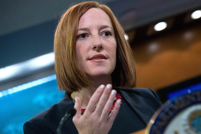 Jen Psaki Vocera del Departamento de Estado de Estados Unidos