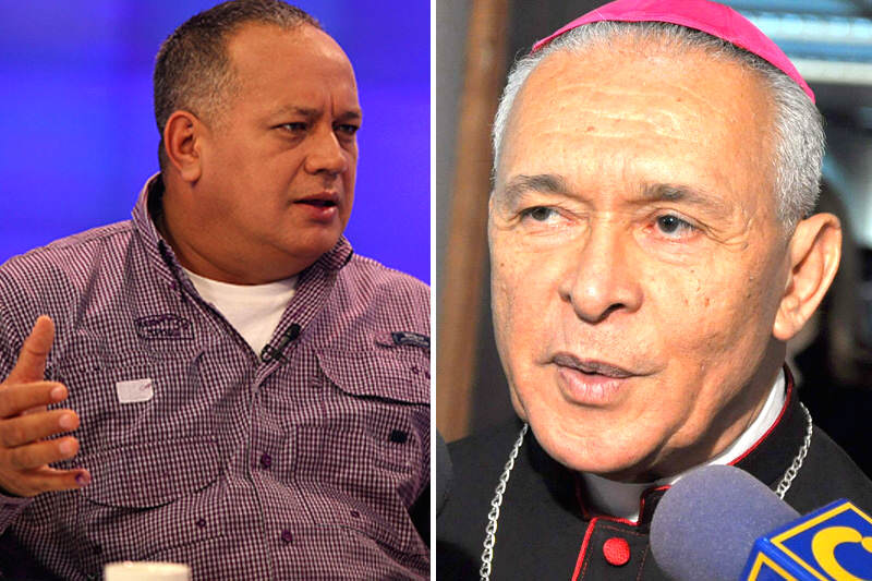 Diosdado Cabello pide pruebas a declaraciones de Monseñor Diego Padrón