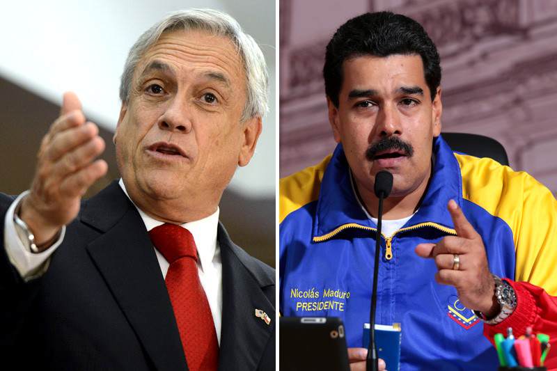Nicolas Maduro ofende a Sebastian Piñera Expresidente de Chile