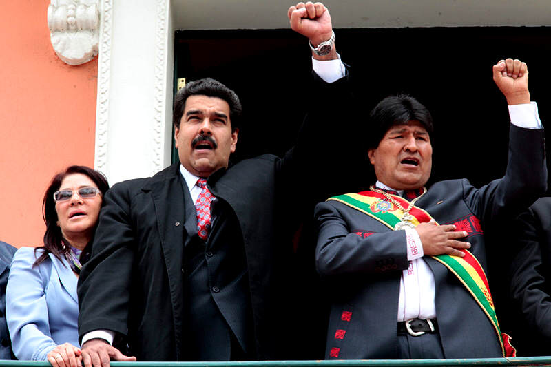 Toma-de-posesion-de-Evo-Morales-Bolivia-Maduro-3