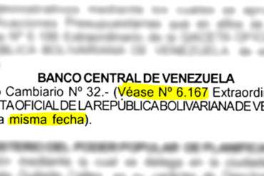 ¡AGÁRRENSE! En Gaceta Oficial Extraordinaria el convenio cambiario anunciado por Maduro