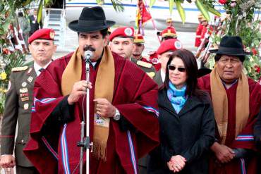 ¡HUYENDO POR LA DERECHA! Maduro se fue a Bolivia a la toma de posesión de Evo Morales (+Foto)