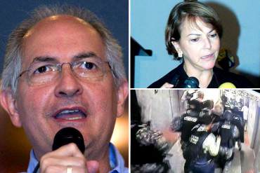 Esposa de Ledezma: «Funcionarios encapuchados dispararon y se llevaron a Antonio a la fuerza»