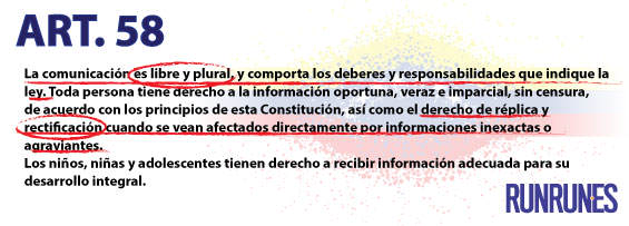 Articulo 58 de la Contitucion de Venezuela