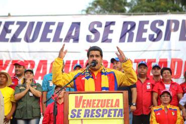 ¡VOLÓ LOS TAPONES! Maduro a EEUU: «¡Yanquis del carajo respeten nuestra patria!» (+Video)