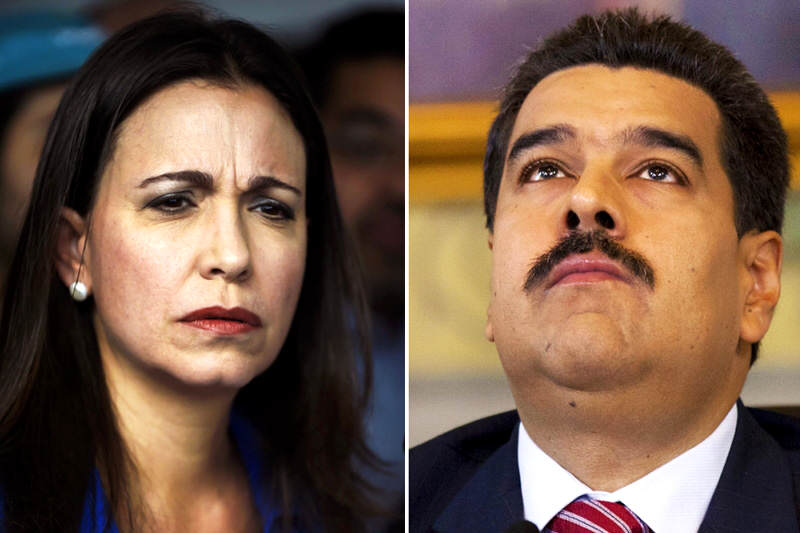 Nicolas-Maduro-con-Maria-Corina-Machado-800x533