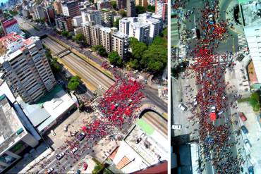 ¡LO QUE NO MUESTRA VTV! Pobre asistencia del chavismo a marcha antiimperialista de Maduro