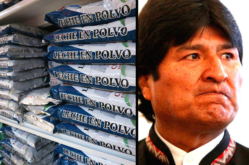 Bolivia-Evo-Morales-importa-leche