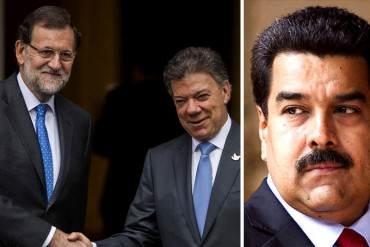 ¡SEPA! Rajoy y Santos piden solución plenamente democrática para Venezuela