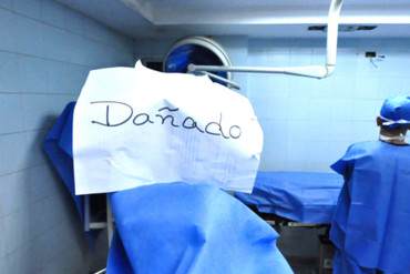 ¡UN PAÍS EN COMPLETO CAOS! 45% de equipos médicos están parados por falta de repuestos